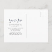 Blauer Marsch und Weiß| Foto Ankündigungspostkarte (Rückseite)