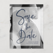 Blauer Marsch und Weiß| Foto Ankündigungspostkarte (Vorderseite)