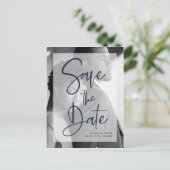 Blauer Marsch und Weiß| Foto Ankündigungspostkarte (Stehend Vorderseite)