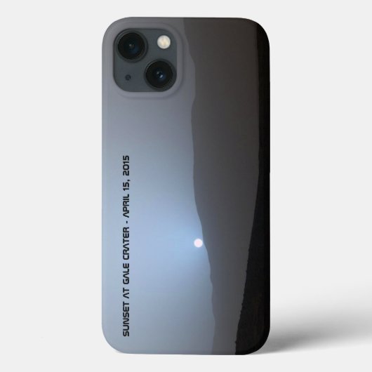 Blauer Marssonnenuntergang Case-Mate iPhone Hülle (Rückseite)