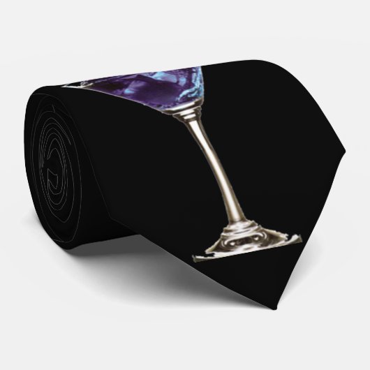 Blauer Martini Krawatte (Gerollt)