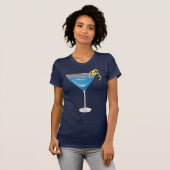 Blauer Martini T-Shirt (Vorne ganz)