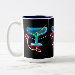 Blauer Martini Zweifarbige Tasse