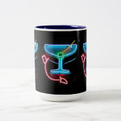 Blauer Martini Zweifarbige Tasse (Mittel)