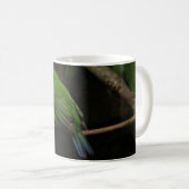 Blauer Maskade Leafbird-Tasse Kaffeetasse (VorderseiteRechts)