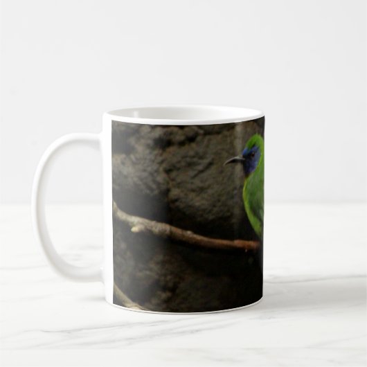 Blauer Maskade Leafbird-Tasse Kaffeetasse (Links)