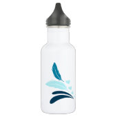 Blauer Maskenlovebirds Edelstahlflasche (Links)