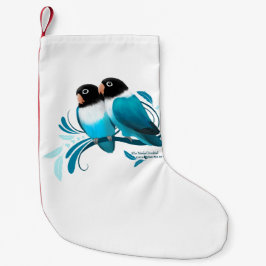 Blauer Maskenlovebirds Kleiner Weihnachtsstrumpf