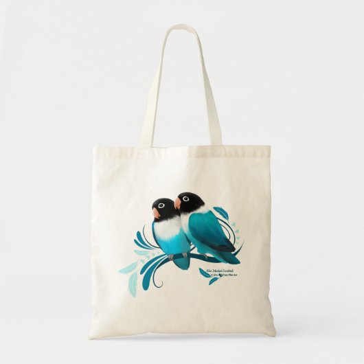 Blauer Maskenlovebirds Tragetasche (Vorne)