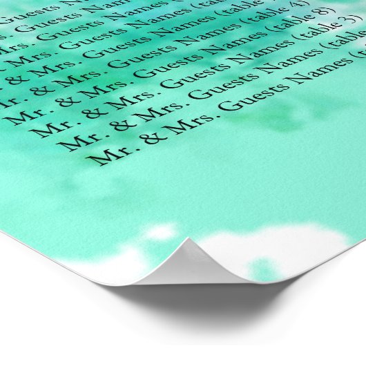 Blauer Mason Jar unter der Sternsitzkarte Poster (Ecke)