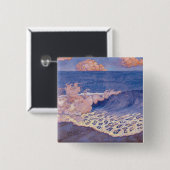 Blauer Meerblick, Wellen-Effekt, c.1893 Button (Vorne & Hinten)