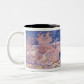 Blauer Meerblick, Wellen-Effekt, c.1893 Zweifarbige Tasse (Links)