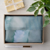 BLAUER MEERESWEGE AM STRAND AM SOMMERTAG SEIDENPAPIER (Geschenk)