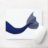 Blauer Meerjungfrau-MitternachtsSchwanz Mousepad (Mit Mouse)