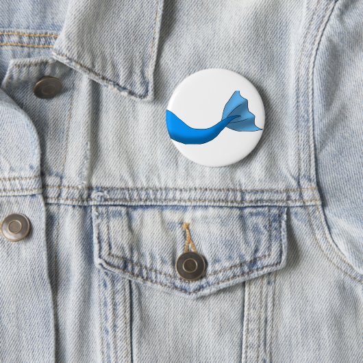 Blauer Meerjungfrau-Schwanz Button (Beispiel)