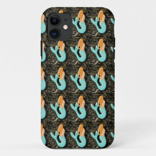 blauer Meerjungfraumusterkasten Case-Mate iPhone Hülle