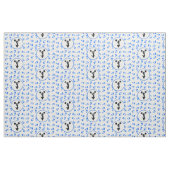 Blauer Megaphon-Cheerleader-Entwurf Stoff (Fat Quarter (45,7 x 55,9 cm))