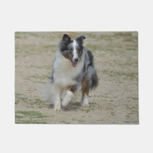 Blauer Merle Australier-Schäfer Fußmatte