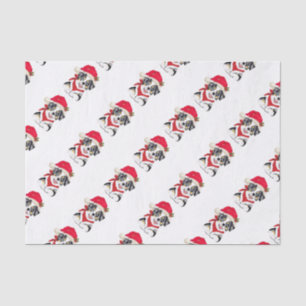 Blauer Merle australischer Weihnachtswelpe Seidenpapier
