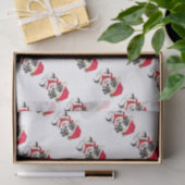 Blauer Merle australischer Weihnachtswelpe Seidenpapier (Geschenk)