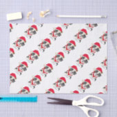 Blauer Merle australischer Weihnachtswelpe Seidenpapier (Handwerk)