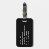 Blauer Merle Border-Collie Joe~Luggage Umbau Gepäckanhänger (Rückseite vertikal)