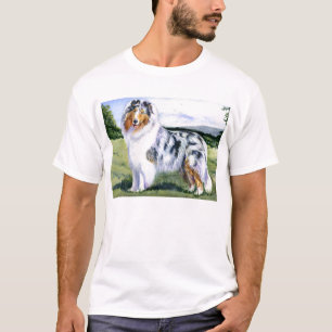 Blauer Merle Collie T-Shirt