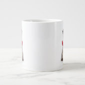 Blauer Merle Sheltie Liebe Jumbo-Tasse (Vorderseite)