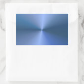 Blauer metallischer Look Blank Trendy Template Ele Rechteckiger Aufkleber (Tasche)