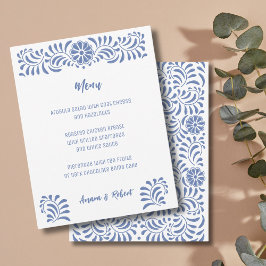 Blauer mexikanischer Talavera-Stil Ankündigung