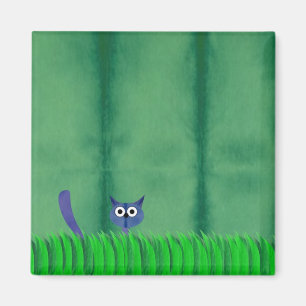 BLAUER MIEZEKATZE Magnet