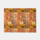 Blauer Mikrofonsongress Fußmatte (Vorderseite)