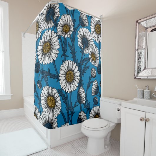 blauer Milchsektor Duschvorhang (Beispiel)