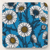 blauer Milchsektor Getränkeuntersetzer (Vorderseite)