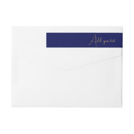 Blauer minimalistischer benutzerdefinierter Name 