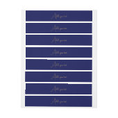 Blauer minimalistischer benutzerdefinierter Name (Bogen)