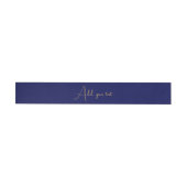Blauer minimalistischer benutzerdefinierter Name (Person)