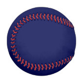 Blauer minimalistischer benutzerdefinierter Name Baseball (Vorderseite Links)