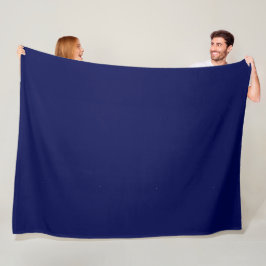 Blauer minimalistischer benutzerdefinierter Name  Fleecedecke
