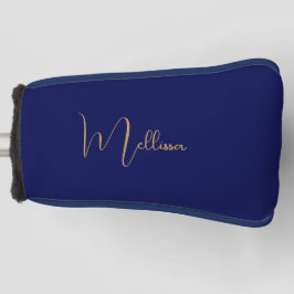 Blauer minimalistischer benutzerdefinierter Name  Golf Headcover
