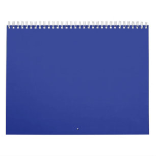 Blauer minimalistischer Kalender-Wandplaner Monatl Kalender