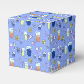 Blauer Mischgetränk-Bevorzugungs-Kasten Geschenkschachtel (Vorderseite)