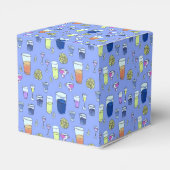 Blauer Mischgetränk-Bevorzugungs-Kasten Geschenkschachtel (Rückseite)