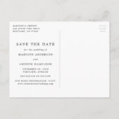 Blauer Mist | Foto der Blühend Liebe Save the Date Ankündigungspostkarte (Rückseite)