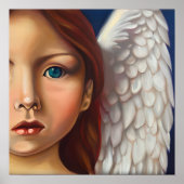 Blauer Mit Augen Angel Poster (Vorne)