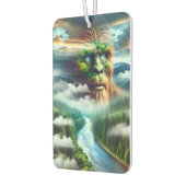 Blauer Mit Augen Bigfoot im Gebirge Autolufterfrischer (Links)