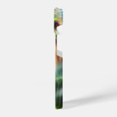 Blauer Mit Augen Bigfoot im Gebirge iPhone Hülle (Linke Seite)