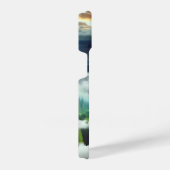 Blauer Mit Augen Bigfoot im Gebirge iPhone Hülle (Rechte Seite)