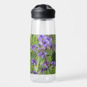 Blauer Mit Augen Darner Dragonfly auf der Blume Trinkflasche (Vorne)