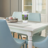 Blauer Mit Augen Darner Dragonfly auf Purple Flowe Acryltrinkbecher